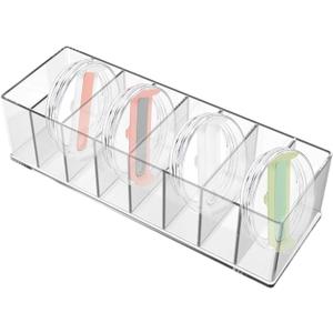 Tumbler Lid Organizer Acrylic Tumbler Lid Holder for Kitchen Countertop Cabinet, 8 Cup Lid(Max Diameter 3.1in, Max Thickness 1.1 in) Organizer Storage Holder for Cupboard Coffee Water Bottle