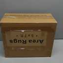 Valenrug Washable Rugs 5x7 - Stain Resistant 5x7 Area Rugs for Living Room, Non Slip Backing Printed Rugs for Bedroom, Folable Machine Washable Area Rug (5'x7', Beige)