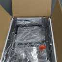 3-Tier Side Table for Living Room, Narrow End Table for Small Spaces with Wide Storage Tabletop,Rustic Brown Slim Couch Side Table Nightstand for Bedroom, Sofa