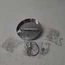 Mini Chandelier, Crystal Chandelier Lighting, 2 Lights, Flush Mount Ceiling Light, H10.4'' x W8.66'' Modern Chandelier Lighting Fixture for Bedroom, Hallway, Bar, Kitchen, Bathroom