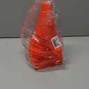 7 Inch Plastic Traffic Cones Sport Training Agility Marker Cone for Soccer, Skating, Football, Basketball, Indoor and Outdoor Games (Orange, 12 Pack)