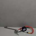 WYNNsky Tire Inflator with Tire Pressure Gauge, Extended Straight-on Air Chuck with 12 Inch Rubber Air Hose