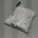 Mrisata Christmas Tree Skirt Round Shape Soft Comfortable White Christmas Mat for Home Store Decor Holiday Decoration Polyester Material 35.4in Diameter (Silver)