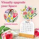 2026 Small Desk Calendar 12 Months Calendar Runs From January 2026 To December 2026 Mini Standing Flip Decorative Monthly Calendar For Home School, Or Office - Floral Pattern (Flower Tree)