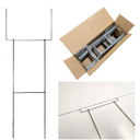 Heavy Duty Yard Sign Stakes, 30 inch Goalpost H Stakes, American Made, Overlap Weld for Maximum Strength, Galvanized Steel (10 Pack )