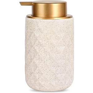 Ceramic Foam Hand Soap Dispenser - 10.15 oz Foaming Soap Dispenser Hand Pump Dispenser, Ceramic Dish Liquid Dispenser for Kitchen,Sylfu Hand Wash Bottle Bathroom