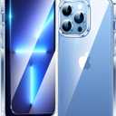 FNTCASE for iPhone 13 Pro Case: Clear Phone Cases Compatible with Magsafe Slim Anti Yellowing Military Grade Drop Protection Rugged Shockproof Protective Transparent Cell Phone Cover (B-Clear)
