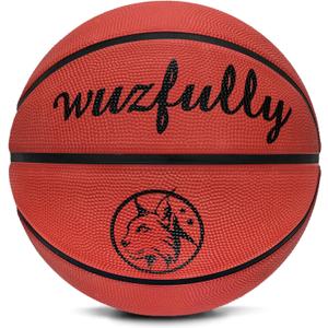 2 x Wuzfully Kids Basketball Size 3(22") for Toddler boy and Girls, Youth Basketball Size 5(27.5") for Indoor Outdoor Pool Play Games (Brown) 2 x Wuzfully Kids Basketball Size 3(22") for Toddler boy and Girls, Youth Basketball Size 5(27.5") for Indoor Outdoor Pool Play Games (Brown)