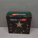 Mrrihand Christmas Tree Topper Lighted with 6 Projection Modes, Christmas Star Tree Topper Built-in LED Rotating Lights, Gold 3D Glitter Dynamic Projection for Christmas Tree Decorations