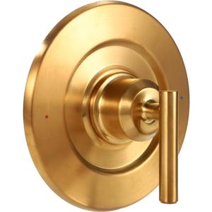 Replacement for Moen T2901 Gibson Posi-Temp Shower Trim Kit, Shower Valve Trim Kit Durable Metal Construction Modern Bathroom Upgrade (Gold)