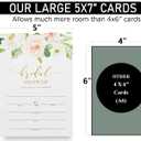 50 Trendy Watercolor Floral Invitations and Envelopes (Large Size 5x7) - Birthday Party, Wedding Invitation, Bridal Shower, Engagement, Rehearsal, Retirement, Baby Shower - Any Occasion (50 Pack)