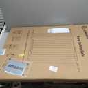 COMOMY 36" Extra Tall Baby Gate for Stairs Doorways, Fits Openings 29.5" to 46" Wide, Auto Close Extra Wide Dog Gate for House, Pressure Mounted Easy Walk Through Pet Gate with Door, White