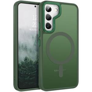 BENTOBEN for Samsung Galaxy S22 Case, Galaxy S22 Magnetic Case [Compatible with MagSafe] Translucent Matte Slim Shockproof Women Men Protective Case Cover for Samsung Galaxy S22 6.1", Green