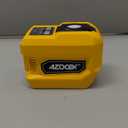 220W Power Inverter Compatible with Dewalt 20V Battery, DC 20V to AC 110V Portable Power Station with 1 AC Outlet, 2 USB Ports & 1 Type-C Fast Charging, 400LM LED Work Light (Yellow)