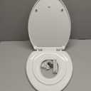 Toilet Seat, Elongated Toilet Seat with Toddler Seat Built in, Potty Training Toilet Seat Elongated Fits Both Adult and Child, with Slow Close and Magnets- Elongated (White)