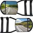 Universal Clip-on Towing Mirrors Extension Towing Mirror 360 Degree Rotation Adjustable Dual View Tow Mirror for Vehicle Car Truck Trailer, 2 Pieces