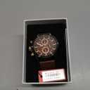 MF MINI FOCUS Men Watches Business Casual Wrist Watches (Multifunction/Waterproof/Luminous/Calendar) Genuine Leather Band Fashion Watch for Men (Brown)