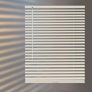 Aluminum Mini Blinds for Windows Cordless Horizontal Window Shades for Light Adjustment, Metal Venetian Blinds Waterproof for Bedroom, Bathroom, 32" W x 64" H, Beige