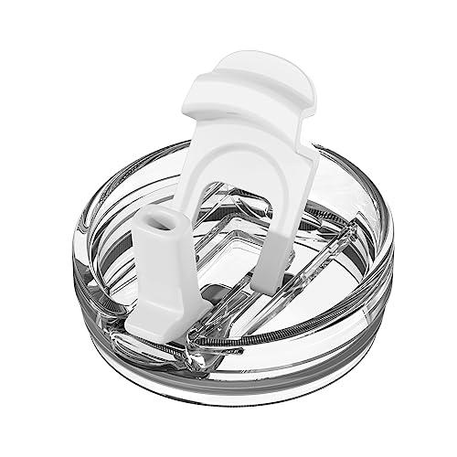 Zukro Replacement Lid for 50 oz & 40 oz cold1 Reduce Tumbler, Fit for 42 oz, 35 oz, 30 oz Yeti Rambler Tumbler, Press-in Leakproof 2-in-1 Flip Straw Lid fit for Hydrapeak 40 oz Cup, Snow White
