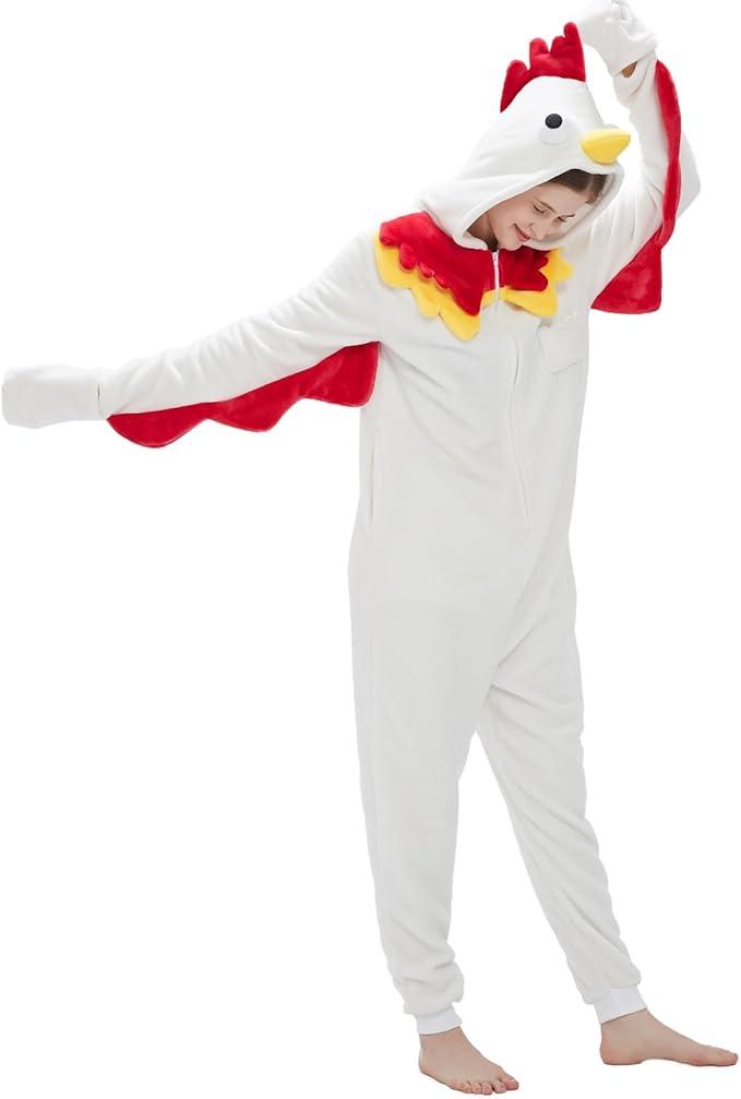 SWEETXIN Adult Unisex Onesie Pajamas Halloween Christmas Cosplay Costume Suit for Women and Men, S