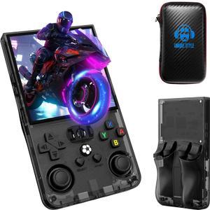R36MAX Retro Handheld Game Console Black