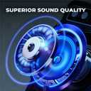 Karaoke Machine, Portable Bluetooth Karaoke Speaker with 2 Wireless Microphones, PA System for Adults Kids with LED Lights & Echo Adjustment, Supports TWS/TF/USB/AUX for Home Party (T03-2 MICS)