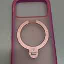 TORRAS Ostand Q3 Air for iPhone 17 Pro Case 6.3'' with Stronger Magnetic Stand, Fit for Magsafe, Airbags Miltary Protection, Camera Control for iPhone 17 Pro Case, Shockproof & Stylish, Neon Pink