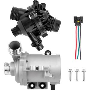 Electric Engine Water Pump with Thermostat Compatible with 328i 323i 128i 528i 325i 330i 525i Replace 11517546994 11517563183 11517586924