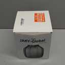 Black Grey Glass Vase for Flowers,Dark Grey Bud Tall Glass Vases,H-8.0" Simple Striped Design for Home Floor Decor,Farmhouse Decor, Centerpiece Coffee Table Decorations