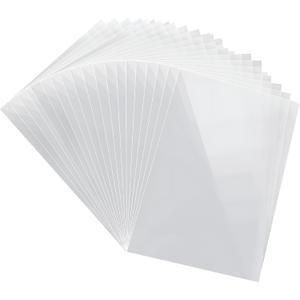 115 x Transparent Card Covers, Photo Card Sleeves Transparent Photo Card Pouches Plastic Pouch for ID Paper Index Cards to Organize and Protect