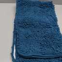 OLANLY Bathroom Rugs 44x24, Extra Soft Absorbent Chenille Bath Rugs, Rubber Backing Quick Dry, Machine Washable Bath Mats for Bathroom Floor, Tub and Shower, Home Decor Accessories, Peacock Blue