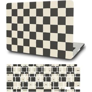 Hard Case Compatible with MacBook Air 13 inch 2020 2019 2018 Release M1 A2337 A2179 A1932, Plastic Hard Shell Protective Laptop Cover and Keyboard Skin for 13.3" MacBook Air, Checkerboard Hard Case Compatible with MacBook Air 13 inch 2020 2019 2018 Release M1 A2337 A2179 A1932, Plastic Hard Shell Protective Laptop Cover and Keyboard Skin for 13.3" MacBook Air, Checkerboard