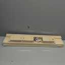 Floating Book Shelves for Wall, 23.6 inch Natural Wood Nursery Shelves for Book Storage, Solid Pine Wooden Floating Bookshelf for Bedroom Living Room, Set of 3, Unfurnished - DIY