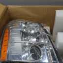 D SOLUTIONS Headlights Assembly Compatible with 2007-2014 Cadillac Escalade, Factory Style, Chrome Housing Clear Lens GM2502291 GM2503291