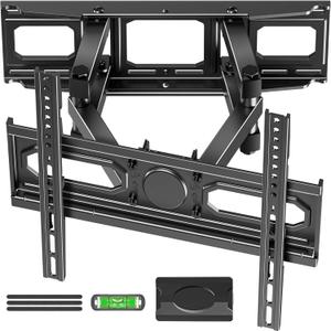 EconoMe TV Wall Mount for Most 26-70 inch tvs, Full Motion TV Mount Swivel and Tilt, Wall Mount Bracket Max VESA 400x400mm, Holds up to 99 lbs, Fits 12 16" Wood Studs.