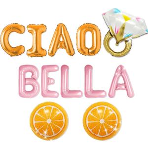 Citrus Spritz Bridal Shower Decorations Citrus Orange Balloon Ciao Bella Banner Summer Spritz Bachelorette Wedding Party Decor