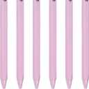 Valentines Day Gifts for Her Pink Gel Pens, Cute Pens, Pink Pen Black Ink, 0.5mm Fine Point Smooth Writing, Cute Pen for School, Office School Supplies, 6 Pack