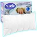 Nuzzle Adjustable Pillow for Side Sleepers, Luxury King Size Bed Pillow Hotel Collection - Best Adjust Height Soft Firm Pillow for Back, Stomach or Side Sleepers (White)