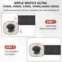 Nylon Apple Watch Bands For Men Para Apple Watch 42mm 44mm 45mm 46mm 49mm,Series11/10/9/8/7/6/5/4/3/2/1/Ultra2/3,Sport Loop Band Comfortable Braided Stretchy,Velcro Tactical Braided Generation Mens (Black)
