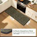 Collive Anti Fatigue Kitchen Runner Mats, Olive Green Sink Rug-24''x59''