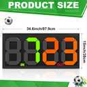 Football Soccer Manual Substitution Board Portable Scoreboard Double Sided Display Manual Scoreboard with a Handbag for Referee Change Player Additional Time Tennis Basketball Baseball