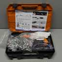 Concrete Nail Gun Kit with 200pcs Nails 5 Speed Adjustable Mini Manual Nail Gun Woodworking Decoration Nailer Gun Nail Gun for Concrete Built-in Air Nailer for Red Brick Walls Concrete Walls