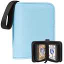 1 Pocket Card Binder – Collectible Trading Card Album, Single Card Holder with 20 Pages, Holds 40 Cards, Side-Loading Mini Binder for TCG, MTG, Sports, Baseball, Football, Small Sports Card Book,Blue