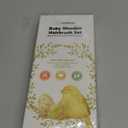 Baby Hair Brush Set for Newborns - Soft Goat Bristle Wooden Baby Brush and Comb Set Newborn Grooming Kit for Cradle Cap, Durable & Gentle, Boy, Girl Infant Essentials Care Kit (Oval, Dark Walnut)