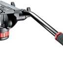 Manfrotto 502 Pro Video Head with 504PLONG Long Quick Release Mounting Plate and Flat Base