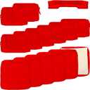 Outdoor Cushion Slipcovers, Waterproof Patio Cushion Covers Replacement, Washable Patio Cushion Covers, Cushion Covers for Patio Furniture with Zipper (Red, 23.6 * 23.6 * 3.5 inches-14)