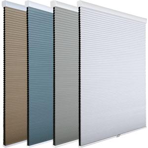 Homebox Cordless 100% Blackout Cellular Shades for Home,Shades for Indoor Windows, Honeycomb Blinds 36" W x 72" H White