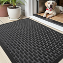 Color&Geometry Large Outdoor Mat for Front Door Home Entrance Outside Entry Patio Waterproof Heavy Duty Doormat Outdoor Floor Welcome Matt - 24"x48" Black