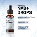 Liposomal NAD+800mg, NAD Liquid Supplement for Maximum Absorption - NMN or Nicotinamide Riboside Alternative, Healthy Aging Energy Metabolism and Vitality,NAD+ Supplement Drops