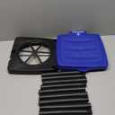 Wakeman Portable Trash Bag Holder  Collapsible 13-Gallon Garbage Bin for Indoor/Outdoor Use, Camping, Recycling, and Parties  Durable Plastic Trash Can Outdoors (Blue)